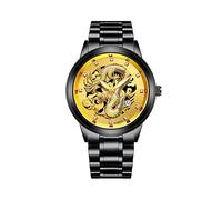 Montre à quartz pour homme avec bracelet en acier inoxydable, C, One Size