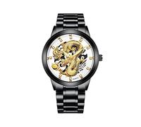 Montre à quartz pour homme en acier inoxydable approuvée par les chemins de fer, b, taille unique