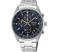 Montre à quartz pour homme Seiko Essentials SSB377P1 chronographe bleu foncé ...