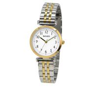Montre à quartz ronde en métal pour dame Bayard Couleur : Bracelet bicolore