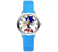 Montre a quartz sonic bracelet bleu enfant réglable dessin animé