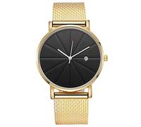 Montre à quartz tendance pour homme avec bracelet élégant et cadran en cuir, b, taille unique