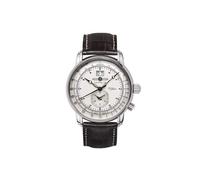 Montre à Quartz Zeppelin 100 Years Zeppelin Ed. 1, Argent, 42 mm, GMT, 7640-1