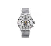 Montre à Quartz Zeppelin LZ 129 Hindenburg Moonphase, 40 mm, Argent, 7036M-1