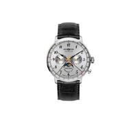 Montre à Quartz Zeppelin LZ 129 Hindenburg Moonphase, Argent, 40 mm, 7036-1