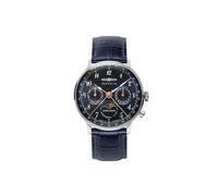 Montre à Quartz Zeppelin LZ 129 Hindenburg Moonphase Lady, Bleu, 36 mm, 7037-3