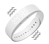 Montre à réveil vibrant - Silencieux Etanche Silicone Design Fin,Réveil Vibrant au Poignet pour Dormeurs,Pour voyage, trajets, dortoir, bibliothèque, chambre, , ados, femmes, hommes, étudiants