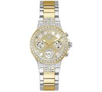 GUESS Moonlight GW0320L7 Montre-bracelet multifonction pour femme en acier inoxydable bicolore