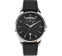 Montre - Acier,Cuir Noir - Jacques Lemans - 1-2193A