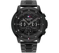 Tommy Hilfiger Montre Homme Luca 1710494 Multifonction Quartz Acier Inoxydable Noir
