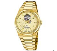 Festina Swiss Made Montre Automatique Homme en Acier Inoxydable 316l Doré