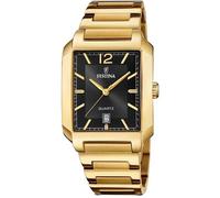 Festina Montre Homme F20678/4 - Acier inoxydable 316L doré, Quartz, Calendrier, 5 ATM