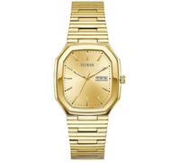 Guess Oliver GW0978G2 Montre pour Homme en Acier Inoxydable 35 mm Doré 3 Bar Cadran Champagne avec Affichage de la Date