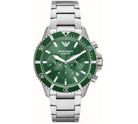 Emporio Armani Montre AR11500 Homme 43 mm Quartz Acier inoxydable Vert Verre minéral