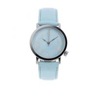 montre akteo vintage chiffres romains bleue