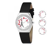 Montre Alysson Tour Eiffel à mouvement tournant SC Crystal ornée de Cristaux scintillants