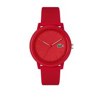 Montre analogique à Quartz Lacoste de la Collection Lacoste.12.12. avec Bracelet en Silicone à Texture Petit Piqué - Disponible pour Hommes et Femmes