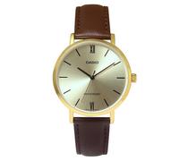 Montre analogique à quartz pour femme Casio LTP-VT01GL-9B | Bracelet en cuir ...