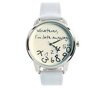 Montre analogique à quartz pour homme avec boîtier en acier inoxydable et grand nombre, b, taille unique