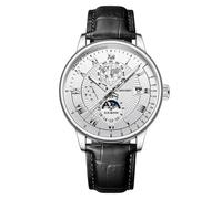 Montre analogique à quartz pour homme avec bracelet en cuir pour homme de 11 à 15 ans, C, One Size