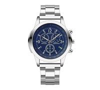 Montre analogique à quartz pour homme en acier inoxydable, Noir , taille unique