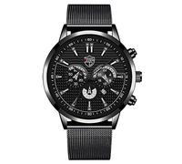 Montre analogique à quartz pour homme - Montre décontractée - Chronographe professionnel - Numérique, a, taille unique