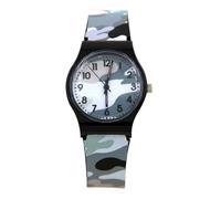 Montre analogique camouflage pour enfants - Montre étanche pour sports de plein air, montre d'apprentissage amusante et outil pédagogique pour étudiants
