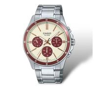 Montre analogique - Casio - MTP-1374D-5A2VDF - Étanche 50m - Acier inoxydable - Sportive