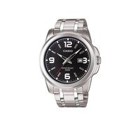 Casio - MTP-1314D-1A - Classic - Montre Homme - Quartz Analogique - Cadran Noir - Bracelet Acier Gris