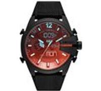 Montre analogique-numérique Diesel Mega Chief en acier inoxydable noir pour homme, DZ4548 Noir G