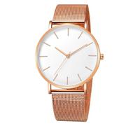 Montre analogique pour homme avec bracelet et date en acier inoxydable qui parle l'heure, E, One Size