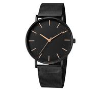 Montre analogique pour homme avec bracelet et date en acier inoxydable qui parle l'heure, I, One Size