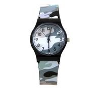 Montre analogique pour - Montre à Quartz Camouflage de 30 mm, Montre étanche pour Enfant, Horloge d'apprentissage éducative | Montre de Sport d'extérieur Durable pour étudiants, entraînement