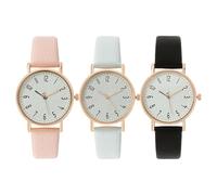 Montre analogique - Résistante à l'eau | Chronométrage précis | Affichage analogique | Accessoires de mode pour anniversaire, Saint-Valentin, fille, petite amie, épouse, navette, sport , Noir
