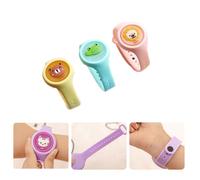 Montre Anti-Moustiques À Led Pour Enfants, 3 Pièces, Montre Portable, Animal De Dessin Animé, Clignotant, Lumineux, Bracelet Anti-Moustique Pour L'extérieur