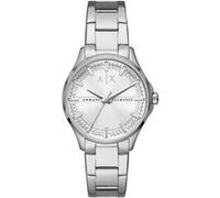 Montre Armani Exchange à trois aiguilles en acier inoxydable, pour femme, AX5256 Argenté G