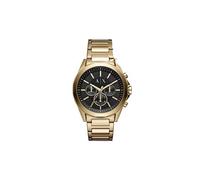 Montre Armani Exchange chronographe en acier inoxydable, dorée, pour homme, AX2611