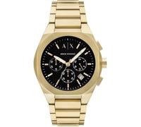 Armani Exchange Montre homme AX4180 Doré acier inoxydable 42 mm Noir 5 bar