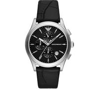 Montre - ARMANI - Paolo - Cuir noir - 42 mm - Résistante à l'eau 5 ATM