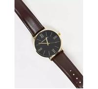 Montre - ASOS DESIGN UNRVLLD/SPPLY - Classique - Cuir - Marron - Quartz