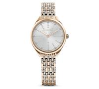 Montre Attract, Fabriqué en Suisse, Bracelet en métal, Ton doré, Finition champagne doré OS