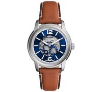 Fossil Montre Homme Heritage ME3263 Automatique analogique Cuir marron 42 mm Étanche 5 bar