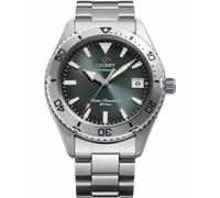Montre automatique homme Orient MAKO RA-AC0Q13E30B 40mm cadran vert acier arg...