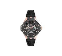 Montre Automatique Philipp Plein Skeleton Royal, PVD Or, Noir, 46 mm, PWPFA0224