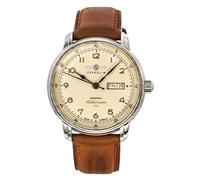 Zeppelin Montre Homme 9664-5 Automatique Cuir Acier inoxydable Étanchéité 5 bars 100 Ans