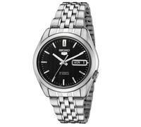 Montre pour homme Seiko 5 automatique cadran noir en acier inoxydable SNK361K1