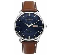 Montre automatique Zeppelin Atlantic day-date bleu 8466-3