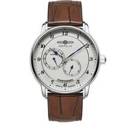 Montre automatique Zeppelin Friedrichshafen cadran blanc 24 heures 8568-1