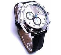 Montre avec caméra espion HD 1080P 8Go Vision nocturne waterproof Blanc G