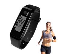 Montre avec compteur de pas - Montre intelligente d'exercice portable, alerte sédentaire, analyse de qualité du sommeil doux, données de santé mobiles coïncidant | Affichage tactile pour la course à